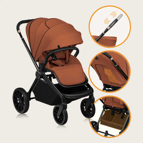 Lionelo Mika Plus Brown Rust — Buggy